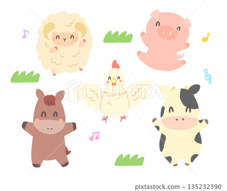 快樂農場動物插畫集 快樂農場動物插畫集 135232390