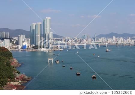 Busan Songdo Marine Cable Car and Busan city view in South Korea 2 Busan Songdo Marine Cable Car and Busan city view in South Korea 2 135232668