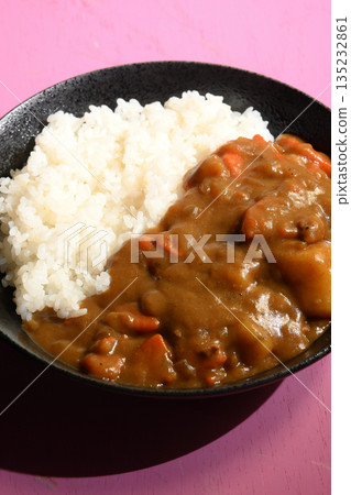 Curry and rice  135232861