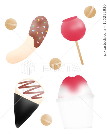 Japanese festival sweets set 135232930