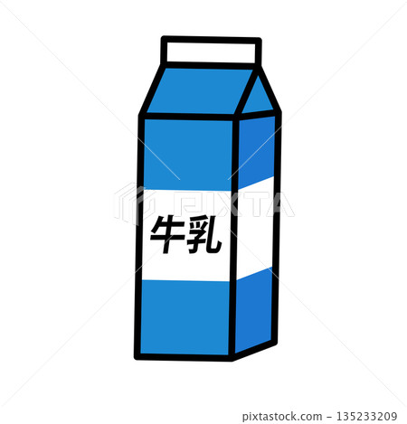 牛奶盒圖標 牛奶盒圖標 135233209