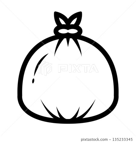 Garbage bag icon Garbage bag icon 135233345