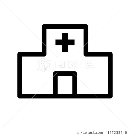Hospital icon simple 135233346