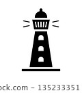 lighthouse silhouette 135233351