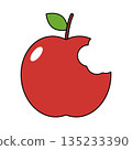 Bitten apple icon 135233390