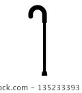 Cane simple silhouette 135233393