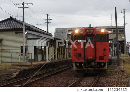 Johana Line Toide Station Diesel car exchange (Kiha 40) Johana Line Toide Station Diesel car exchange (Kiha 40) 135234585