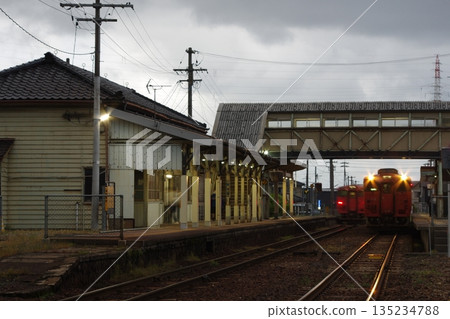 Johana Line Toide Station Diesel car exchange (Kiha 40) 135234788