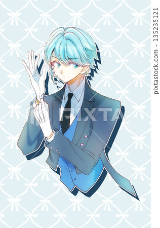 Butler wearing white gloves Anime character goods image Butler wearing white gloves Anime character goods image 135235121