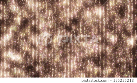 Abstract background of flying yellow gold sand stripes and lines vertical luminous shiny festive bright beautiful futuristic hi-tech, screensaver 135235218