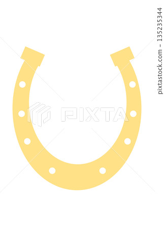 Simple horseshoe illustration Simple horseshoe illustration 135235344