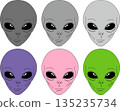 Colorful alien mask set 135235734