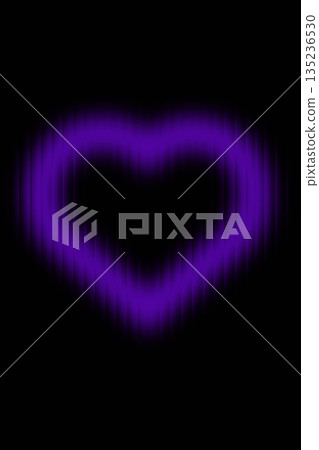 Abstract Violet Light Heart Romantic Design 135236530