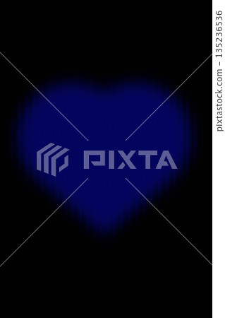 Abstract Blurred Blue Heart Love Symbol 135236536