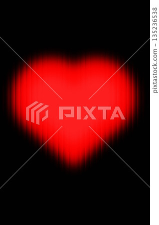 Abstract Bright Red Love Heart Illustration Abstract Bright Red Love Heart Illustration 135236538