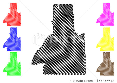 Division No. 15 (Canada, Saskatchewan Province, North America) map vector illustration, scribble sketch map Division No. 15 (Canada, Saskatchewan Province, North America) map vector illustration, scribble sketch map 135236648