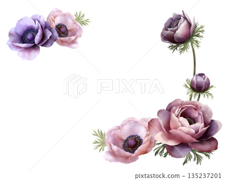 銀蓮花背景 B-1 135237201