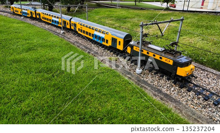 The Hague, Netherlands - May 27 2022: Netherland Miniature at Madurodam  135237204