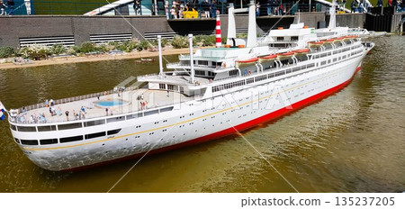 The Hague, Netherlands - May 27 2022: Netherland Miniature at Madurodam  135237205