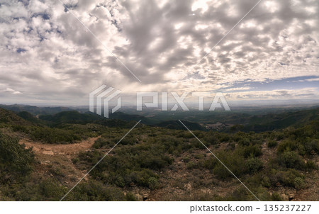 Panoramic view of the gulf of Valencia from the lookout point 135237227