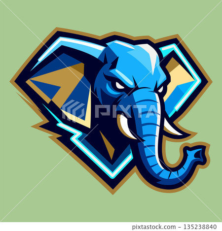 elephant mascot logo design vector template elephant mascot logo design vector template 135238840