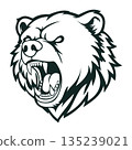bear head logo mascot design vector template 135239021