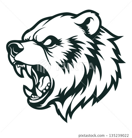 bear head logo mascot design vector template 135239022