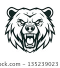 bear head logo mascot design vector template 135239023