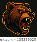 bear head logo mascot design vector template 135239025