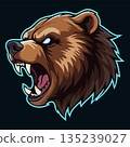 bear head logo mascot design vector template 135239027