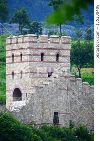 Trabbejica Hill, Veliko Tarnovo, Bulgaria, ruins of the fortress 135239408