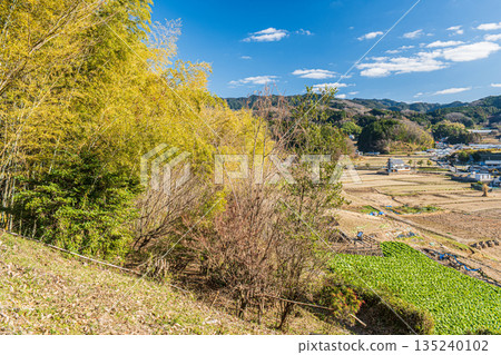 Winter rural scenery of Asuka Village, Nara Prefecture Winter rural scenery of Asuka Village, Nara Prefecture 135240102