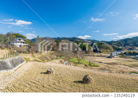 Winter rural scenery of Asuka Village, Nara Prefecture 135240119