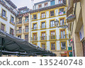 San Sebastian, Old Town, street, shops, midsummer, Spain 135240748
