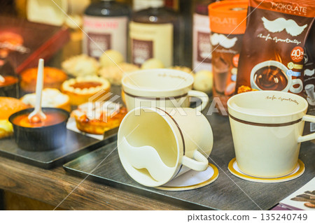 San Sebastian, Old Town, street, temple, midsummer, Spain San Sebastian, Old Town, street, temple, midsummer, Spain 135240749