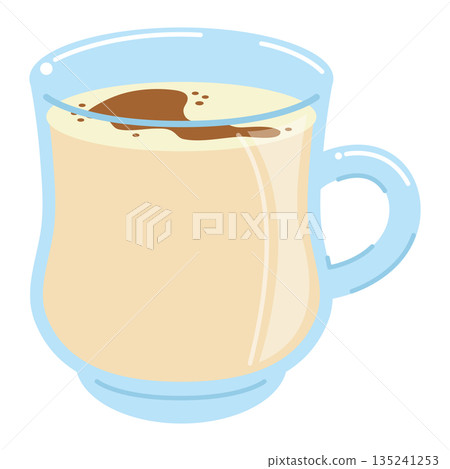 暖蛋奶酒插圖 - 冬季飲品 暖蛋奶酒插圖 - 冬季飲品 135241253