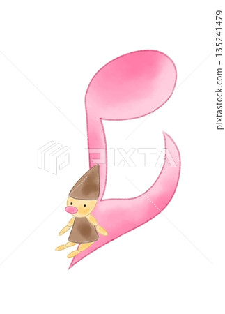 Musical note with doll 135241479
