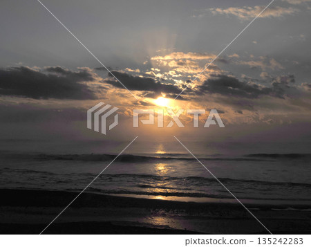 First sunrise of 2026 at Otsu Coast First sunrise of 2026 at Otsu Coast 135242283