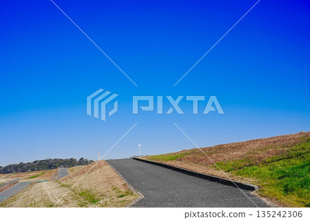 從河岸頂端看到的景色 從河岸頂端看到的景色 135242306