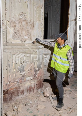 Thorough documentation of historic interior surface deterioration Thorough documentation of historic interior surface deterioration 135242619
