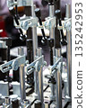 Modern metalworking. Parts manufactured on a CNC machine. 135242953