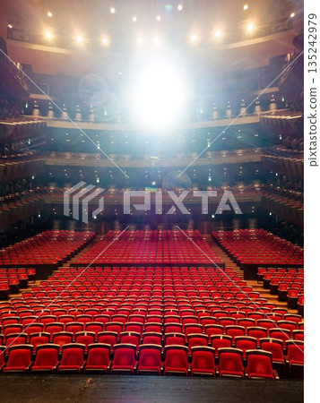 從威尼斯歌劇院（La Fenice Sakai）的舞台上可以欣賞到劇院的壯麗景色。 135242979