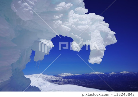 冬季十勝山上的雪怪 135243842