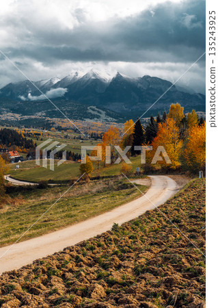 Polish Tatra Mountains panorama from Czarna Gora viewpoint Polish Tatra Mountains panorama from Czarna Gora viewpoint 135243925