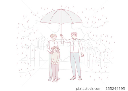 Taking care and support concept 135244395