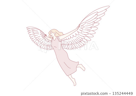 Freedom imagination and flight concept. 135244449