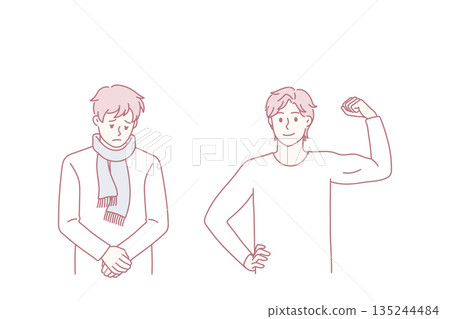 Illness or healthy stay concept. 135244484