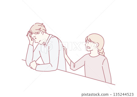 Empathy and helping hand concept 135244523