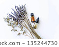 Image of aroma oil and lavender 135244730