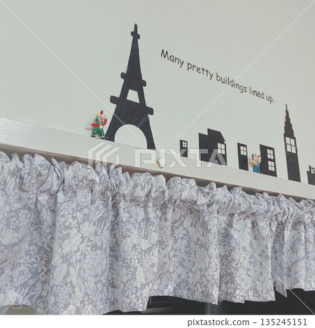 Cute interior decor around the counter Cute interior decor around the counter 135245151
